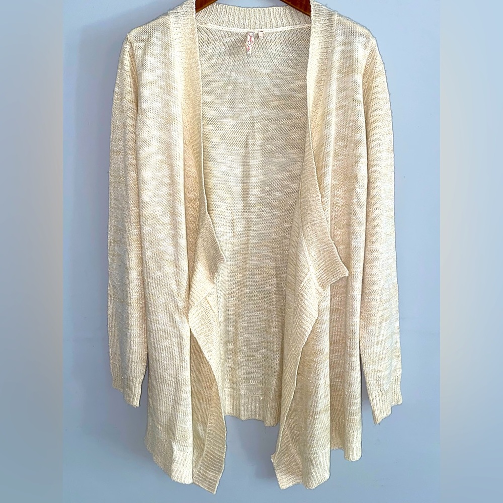 Cream Cardigan Waterfall style